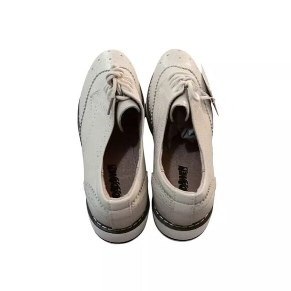 DADAWEN Women's Platform Lace-Up Wingtips Square Toe Oxfords Sz 39(EU) 8.5(US) - Picture 4 of 5